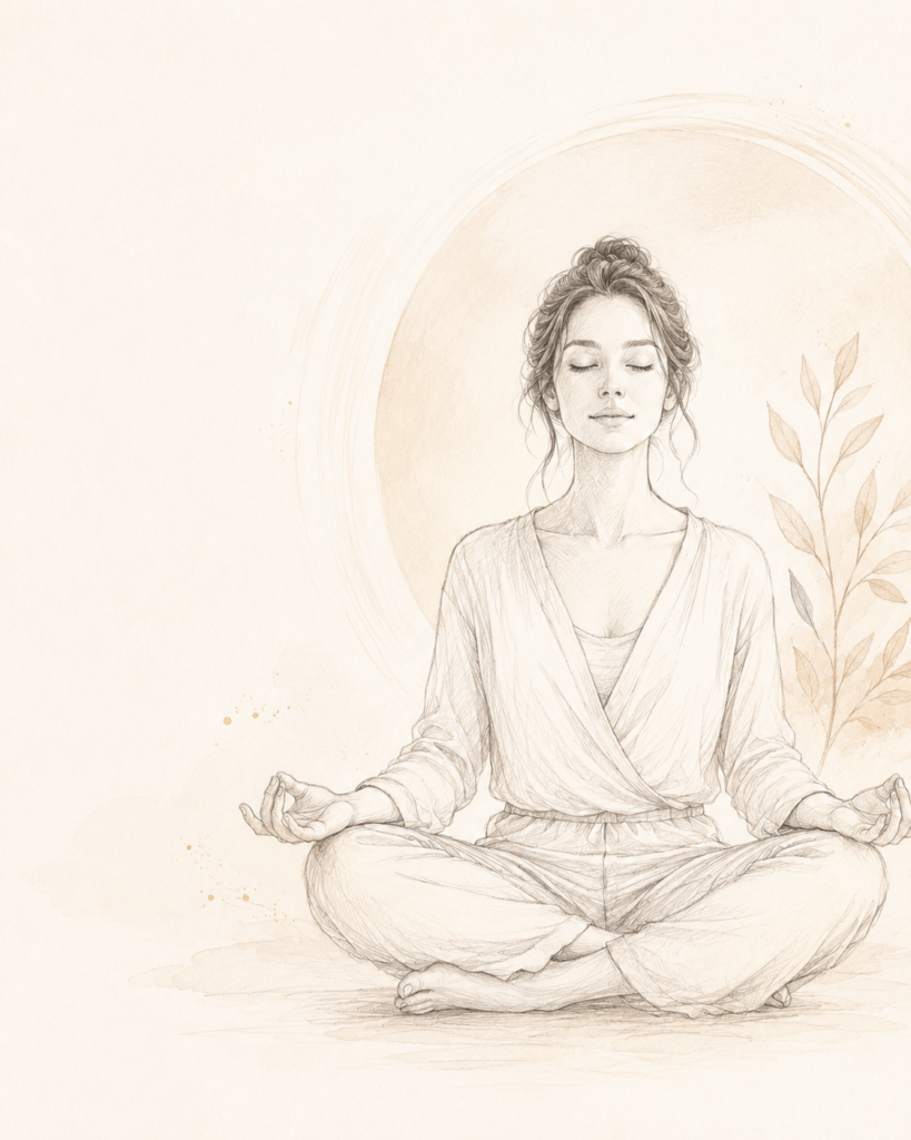Žena v meditaci